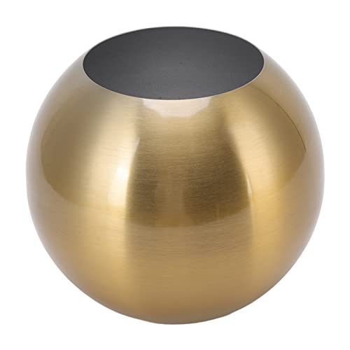 Runde Vase für Büro, Edelstahl, Modernes Design, Hochzeitsvase, Raumdekoration (Antikes Gold) von TOPINCN