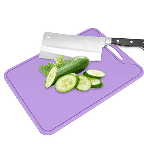 Schneidebrett Food Grade Silikon Schneidebrett Home Küche verwenden lila flexible Obst, Gemüse MEHRWEG VERPACKUNG von TOPINCN