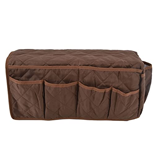 TOPINCN Sofa Armlehnen Organizer, Couch Fernbedienungshalter Retro Mode für Handy(Braun) von TOPINCN