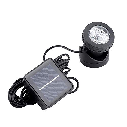 TOPINCN Solar-Teichstrahler, Solar-Unterwasser-Teichlichter, 6 LED-Landschaftsstrahler, Aquarium-Licht, Gartenteich-Außenbeleuchtung, Weißes Licht, Unterwasser-U-Boot-Lampe, Flutlichter von TOPINCN