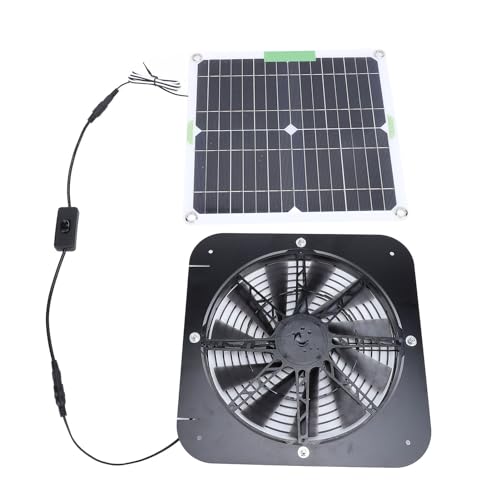 TOPINCN 100W Solar Panel Abluft Ventilator Solar Betriebene Lüftungs Ventilator Solar Panel Ventilatoren für Hunde-Hühner Haus Gewächshaus RV 13,5 Zoll TOPINCN 100W Solar Panel Abluft Ventilator Solar Betriebene Lüftungs Ventilator Solar Panel Ventilatoren für Hunde-Hühner Haus Gewächshaus RV 13,5 Zoll von TOPINCN
