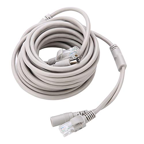 TOPINCN 10Mbps100Mbit/s Netzwerk RJ45+DC Ethernet CCTV -Kabel für IP -Kameras NVR System Cat 5 Power Extension Cable 2,1 X 5, M Männliche/weibliche Stecker 10 M/393,7ft (5m) von TOPINCN
