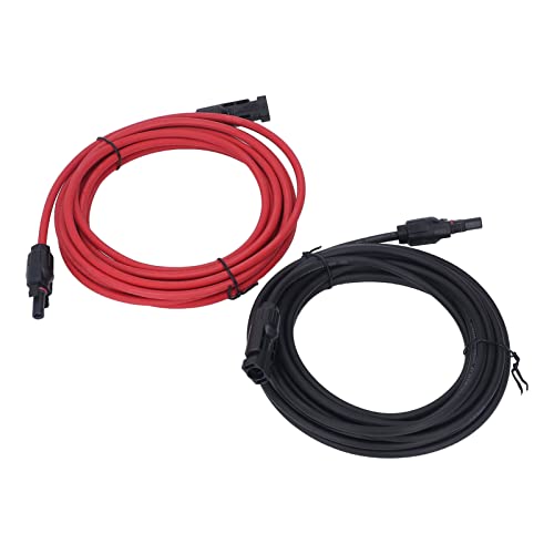 TOPINCN 12AWG ² Solarpanel -Verlängerungskabel Flamme Repräsentanten wasserdichte IP68 -Stecker für Solarstromausrüstung 2PCs (5M / 16,4Ft) von TOPINCN