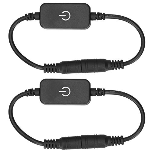TOPINCN 2 Packung LED -Streifenleuchten Dimmer, Mini -LED -Streifen Touch Dimmer Helligkeit Einstellung Inline Dimming -Off Switch Controller für DC 5 V Bis 24 V Einmalen Streifenleuchte TOPINCN 2 Packung LED -Streifenleuchten Dimmer, Mini -LED -Streifen Touch Dimmer Helligkeit Einstellung Inline Dimming -Off Switch Controller für DC 5 V Bis 24 V Einmalen Streifenleuchte von TOPINCN