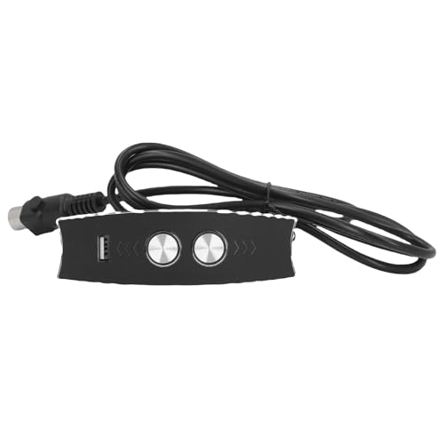 TOPINCN 2 Taste 5 Pin Elektrischer Leckerblock Controller, USB -Lade -Handsteuerungsschalter für Sofa, Einfache Installation, Kompatibel mit Verschiedenen Elektrischen Möbeltypen, (Black) von TOPINCN