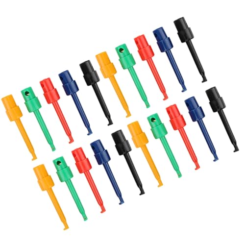 TOPINCN 20pcs Ausgezeichnete Leistungstest -Hook -Clips für Elektronische Tests Multimeter Zubehör, Langlebige und Sichere Testclipgreifer für Präzise Tests, Ideal für Techniker, (großer Prüfhaken) TOPINCN 20pcs Ausgezeichnete Leistungstest -Hook -Clips für Elektronische Tests Multimeter Zubehör, Langlebige und Sichere Testclipgreifer für Präzise Tests, Ideal für Techniker, (großer Prüfhaken) von TOPINCN