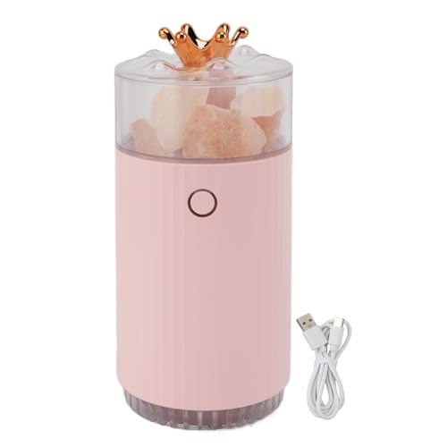 TOPINCN 240 Ml Ultraschall Mini -Luftbefeuchter, Meersalze Aromen Nebelgerät, Tragbarer Nebelhersteller, Desktop -Diffusor mit LED -Leuchten für Wohnzimmer Im Wohnzimmer Schlafzimmer (PINK) von TOPINCN