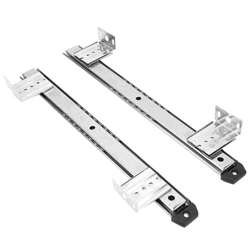 TOPINCN 2pcs Tastatur Dia Rail Multi-Layer-Plattierungshalterung für Computertisch mit Glattem Ball und Schlupfkissen (WHITE) von TOPINCN