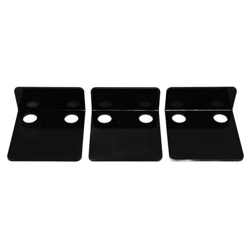 TOPINCN 3 PCs Kleine Überwachungskameras Wandregal, Wandmontierte Kamera -Tablett, Schwimmendes Regal, Wandhalterung mit 6 Kabelklammern und 10 -PCs -Klebebänder für Monitore (Black) von TOPINCN