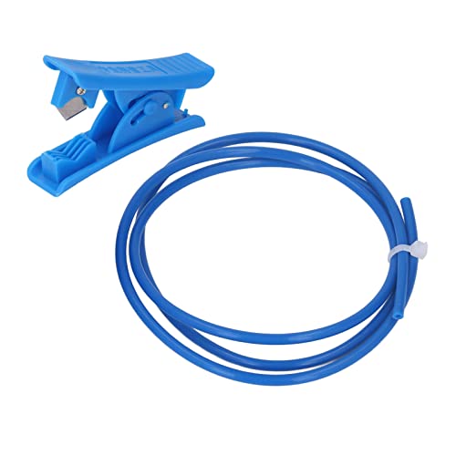 TOPINCN 3D -Drucker PTFE -Rohr 3 Meter mit Rohrschneider, Ideal für Ender 3 Max, Stabile Leistung für Polycarbonat Filament (BLUE) von TOPINCN