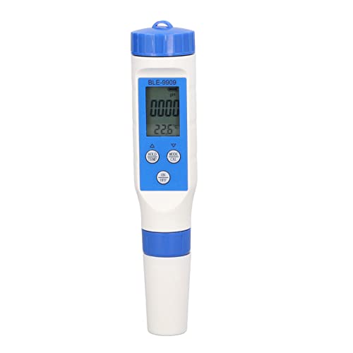 TOPINCN 5‑in‑1 Wassertester, Wasserqualitätsprüfstift Digitaler Wassertester mit Bluetooth5.2 PH TDS EC Salt Temp APP Steuerung für Schwimmbecken-Aquarien von TOPINCN