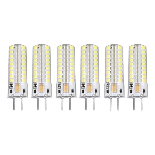 TOPINCN 6 Stück GY6.35 LED Birne 7W AC DC12V 700lm 72 LEDs 360 Grad LED Mais Glühbirne für Pendelleuchten Deckenleuchten (Weißes Licht) von TOPINCN
