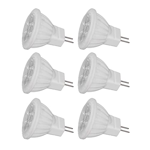 TOPINCN 6 Stück MR11 LED-Glühlampe 4 W GU4-Doppelstiftlampe, Dimmbar, 360 Lm, Lampe für Gehwege, Garten, Landschaftsbereiche, 220 V (Warmes Licht) von TOPINCN