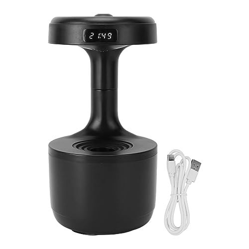 TOPINCN 800ml Luftbefeuchter, USB Betrieben, Anti-Schwerkraft Kühlnebel Luftbefeuchter, Wassertropfen Luftbefeuchter, Tragbarer Luftanreicherungs Luftbefeuchter für Büro (Schwarz) von TOPINCN