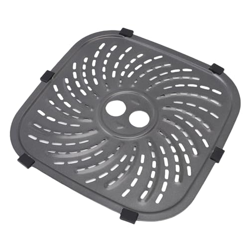 TOPINCN Air Fryer -Ersatzplatte für Power XL -Serie Grillpfanne für 6qt und 8qt Edelstahl Kühlergrill Pfanne Schale Rack Air Fryer Accessoires (L) von TOPINCN