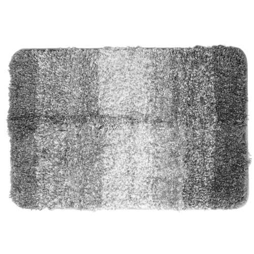 TOPINCN Badeteppichmatte, Badezimmer Teppich Schnell Trockene Polyester Fasermatten Maschine Waschbar Dusche Teppiche Anti -Schlupf Absorption Badbodenmatte Bademat Läufer für Heimt von TOPINCN