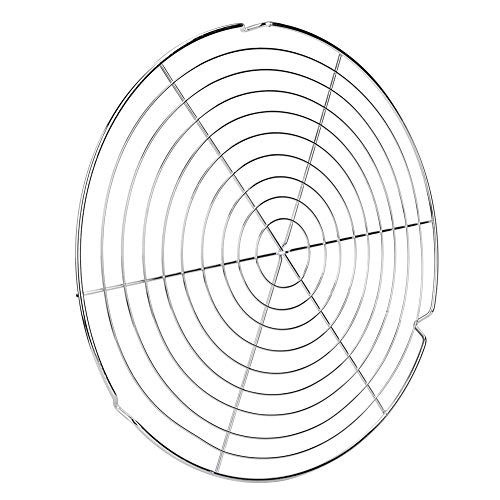 TOPINCN Barbecue Mesh Round Form Grill Netz Grill Gegrilltes Netz Rack Outdoor Camping Picknick -Werkzeug Zum Backen des Rauchens mit Holzkohle Grillbraten von TOPINCN
