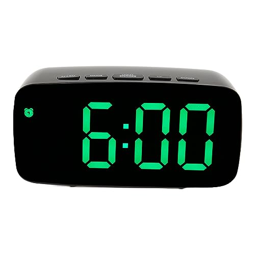 TOPINCN Brillanter Digitaler Wecker mit Kräftiger LED und Spiegelanzeige, Deluxe-Uhr für das Schlafzimmer zu Hause, Elegant Verspiegelt, um die Zeit Präzise Wiederzugeben von TOPINCN