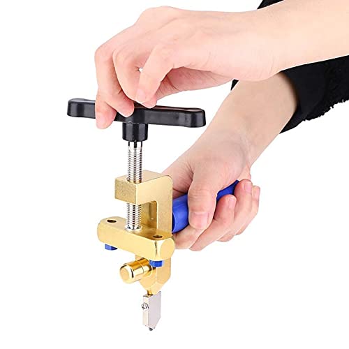 TOPINCN Cutter aus Glasfliesen Haltbarer Multifunktionaler Schneidemaschine für Zuhause, Fliesen, Glas, Spiegel - Gold von TOPINCN