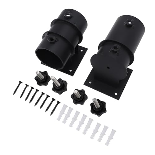 TOPINCN Deck Regenschirmhalterung, Patio Regenschirmhalter Hochleistungsmetall Deck Regenschirm Klammer Mount Basis für Außengeländer Post Balkon, Außenschirmtüchtigen von TOPINCN