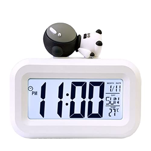 TOPINCN Digitaler Wecker, LED Schreibtischuhr Elektronische Uhr mit Kalendertemperaturanzeige Alarm für das Home Office (Astronaut) von TOPINCN