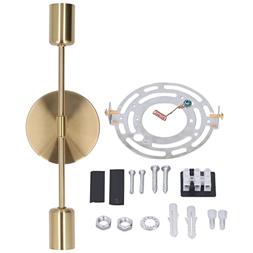 TOPINCN Doppel -Wandleuchte -Basis, E27 E26 Leichte Steckdose Vintage Wandlampenlampenlampenhalter für Wohnzimmer Badezimmer, Goldener Wandleuchte Basishalter für Flur Küchengarage (85 von TOPINCN