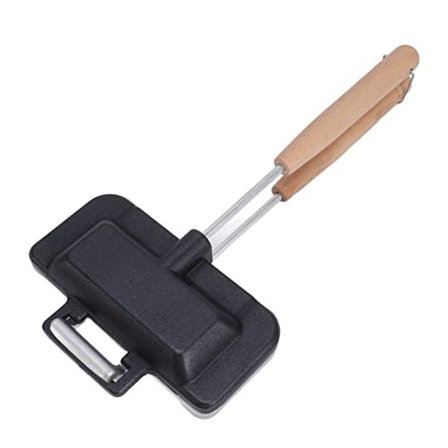 TOPINCN Doppelseitige Sandwichs Backpfanne, Herd Sandwichs Grill Press Flip Pan für Camping Küche, Nicht -Stick -Bratpfanne Sandwichselempfleger Brot Crimp Dichtungswanne von TOPINCN