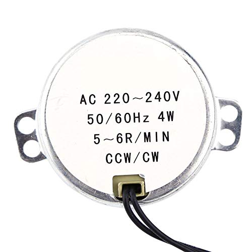 Elektrisch Synchron Motor Ausgerichtet Motor Synchron Motor Drehscheibe Motor Runden 4W CW/CCW Wechselstrom 220-240V MEHRWEG VERPACKUNG (5-6RPM) von TOPINCN