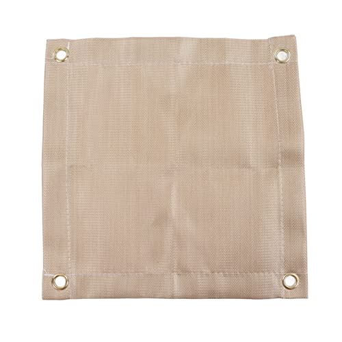 Feuerfeste Matte, Fiberglas-Feuerschutzmatte, Hochtemperaturbeständige Grillpads für Outdoor-Feuerstellen-Grill-Camping-Picknick(30x30cm/11.81x11.81in) von TOPINCN