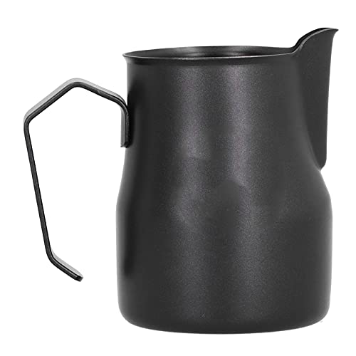 TOPINCN Funktional Milchaufschäumkanne Edelstahl Poliert Offener Griff Langer Mund Milchaufschäumer für Home Office(500ml) von TOPINCN