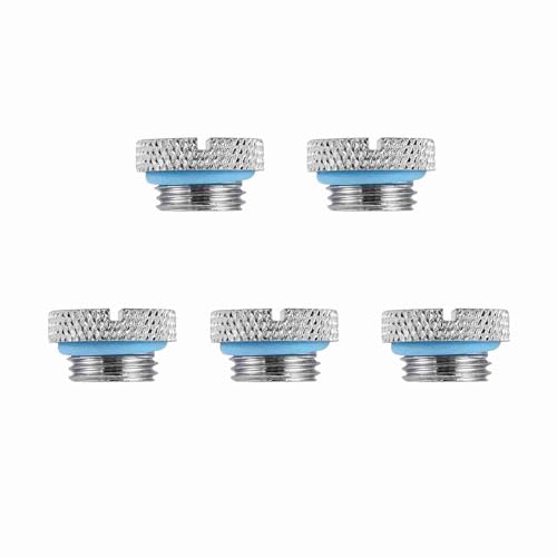 TOPINCN Glänzender Messing G1/4 -Gewinde Wasserstopfen für PC -Wasserkühlsystem, Zuverlässige Siegel mit Silikon, 5 Packung von 5 TOPINCN Glänzender Messing G1/4 -Gewinde Wasserstopfen für PC -Wasserkühlsystem, Zuverlässige Siegel mit Silikon, 5 Packung von 5 von TOPINCN