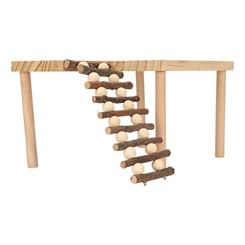 TOPINCN Hamster Aktivität Plattform 2 Schicht Klettern Natürliches Holz -Training Spielzeug für Goldene Hamster Hamsterspielplatz TOPINCN Hamster Aktivität Plattform 2 Schicht Klettern Natürliches Holz -Training Spielzeug für Goldene Hamster Hamsterspielplatz von TOPINCN