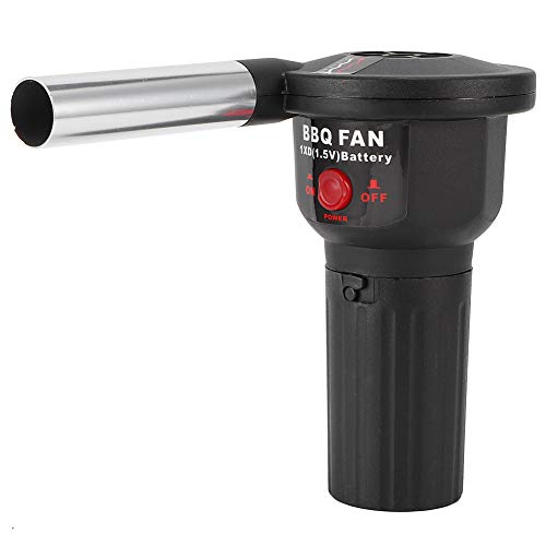 TOPINCN Handheld BBQ -Lüfter, Tragbares Elektrisches Luftgebläse Zum Grillgrill, Barbecue -Kochbeatmung, Kochwerkzeug Im Freien, Feuerwehrleiter für Picknickkohle, Campingofen von TOPINCN