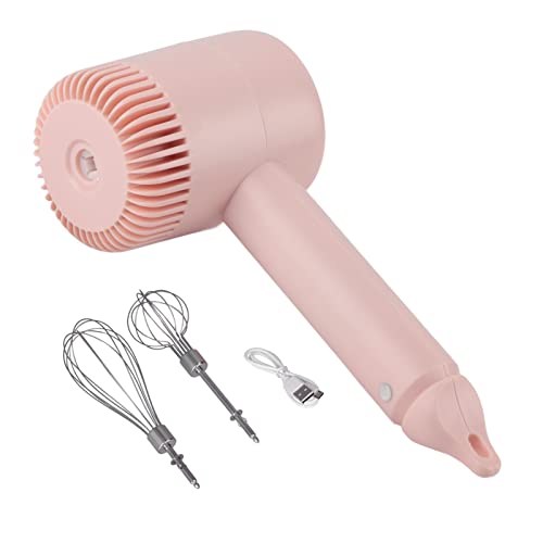 TOPINCN Handmixer, Elektrischer Kuchen Schneebesen Tragbarer Küchen Milchkännchen Kabelloser Host Mixer Einkopf Ei Schläger Dessert Kuchen Kleiner Mischmixer (【41822】 Rosa kabellose 2 von TOPINCN