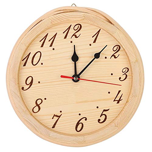 TOPINCN Holz Sauna Uhr Anzahl Typ Uhr Dekoration Ornament Zubehör Zubehör für Saunaraum Home Schlafzimmer verwenden von TOPINCN