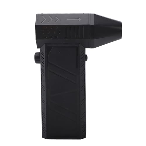 TOPINCN Kabelloser Mini-Turbo-Lüfter mit 130.000 U/min und 4000-mAh-Akku, Tragbares Luftgebläse, Verstellbarer Mini-Persönlicher Lüfter für Computer, Autos (Black) von TOPINCN