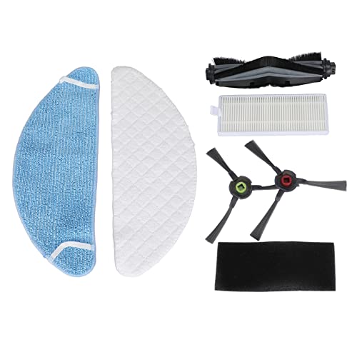 TOPINCN Kehrmaschinen-Zubehör-Kit für Yeedi K650 Staubsauger, Waschbarer Mop Einweg-Mopp Rollbürste Seitenbürste Filtersieb-Set Staubsauger-Ersatzteile von TOPINCN