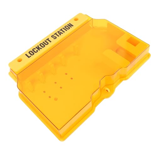 TOPINCN Lockout -Tagout -Station Sicheres PC Wandmontage Kit für Branchen Gelbes Visuelles Staubmanagement von TOPINCN