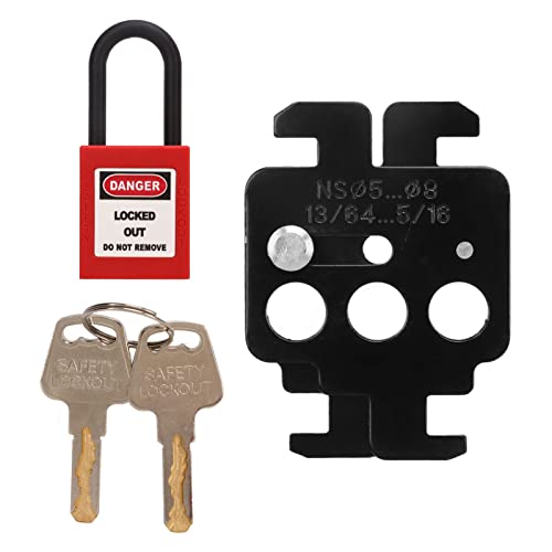 TOPINCN MCB Lockout Tagout Stahlleiterschalter Lock Isolierende Nylon -Vorhängeschloss Sicherer Betrieb für Schneider Circuit Breakers von TOPINCN