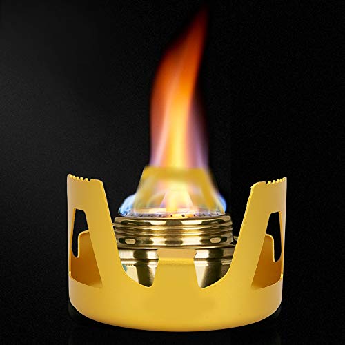 TOPINCN Mini Tragbarer Kochherd mit Samtbeutel für Grill Außerhalb Kupfer + Aluminiumlegierung (GOLD) von TOPINCN