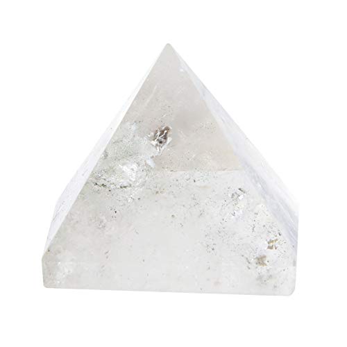 TOPINCN Natürliche weiße Kristallquarz-Pyramide, Energieheilung, Chakra, ausgleichende Fengshui-Skulptur, Heimdekoration, Ornament, Sammlung, Geschenk von TOPINCN