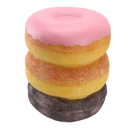 TOPINCN Netter Donuthocker, Schuhwechsel Hocker Donut Geformt Funny Foot Stool Simuliertes Essen Geformtes Esshocker und Stuhl für Esszimmer Wohnzimmer Schlafzimmer, Dekorative Möbel von TOPINCN
