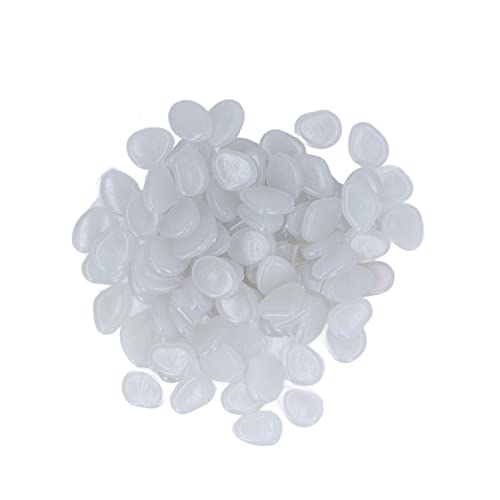 TOPINCN Outdoor Leuchtsteine ​​DIY Dekorative Leuchtsteine ​​Dunkle Garten Kiesel Steine ​​Felsen für Garten Hof Gehweg Gartenwege(Weiß) von TOPINCN