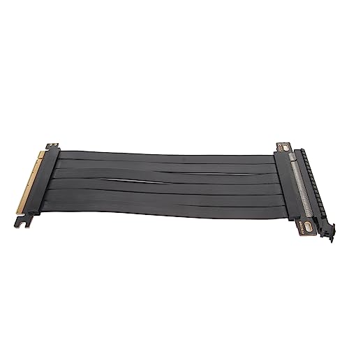 TOPINCN PCIE 3.0 X16-Verlängerungskabel, Professionelles Hochfrequenz-180-Grad-effizientes PCIE-Verlängerungskabel für Grafikkarte (40cm) von TOPINCN