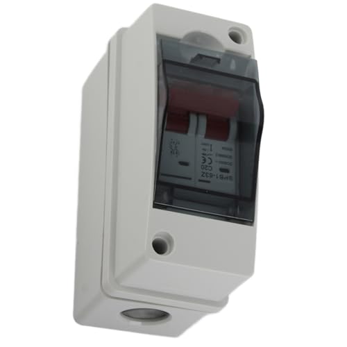 TOPINCN Photovoltaic Circuit Isolator Miniatur DC Breaker Box, Transparente Abdeckung und Fernkommunikation für Solar -Off -Gittersysteme (20A) von TOPINCN