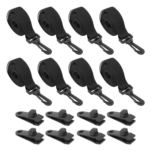 TOPINCN Pool Solarabdeckung Rollenbänder 8pcs Universal Inground Schwimmbad Wetterfestes Abdeckungsbezugsbefestigungsgurte Pool Rollenstraps Kit Kit von TOPINCN
