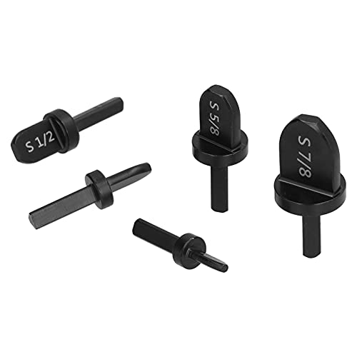 TOPINCN Professionelle 6PCS -Rohr -Swage Werkzeugbohrmaschine Bit Set, Effiziente Aluminiumrohrerweiterung, Stabiles Lagerstahlmaterial, Geeignet für HLK Installationen (Dreieckiger Griff) von TOPINCN