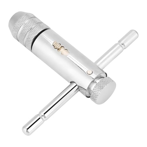 TOPINCN Professioneller Ratschen-TAP-Schraubenschlüssel für M3-M8/M5- TAP & DIE SET Maximale Hebelfarbe Silber Silber (M3-M8) von TOPINCN