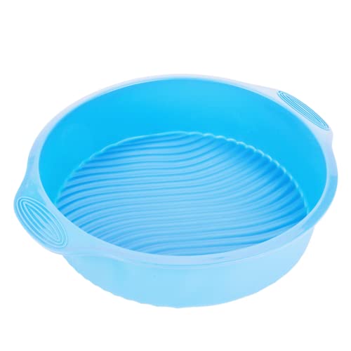 TOPINCN Runde Kuchenform aus Silikon, Runde Form, Verschiedene Backform für Ofen, Kuchenform, Antihaftform Zum Backen von Backformen, Zubehör, 22,9 Cm(Blau) von TOPINCN