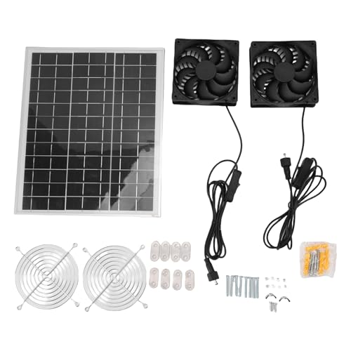 TOPINCN Solar Powered Auspuff Lüfter Kit, 75 -W -Monokristal Silicon Solar Panel Angetriebener Abluftlüfter für Hühnerkoop -Gewächshaus Im Freien, 6,7 Zoll Dual Solar TOPINCN Solar Powered Auspuff Lüfter Kit, 75 -W -Monokristal Silicon Solar Panel Angetriebener Abluftlüfter für Hühnerkoop -Gewächshaus Im Freien, 6,7 Zoll Dual Solar von TOPINCN